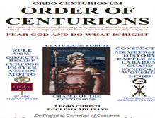 Tablet Screenshot of orderofcenturions.org
